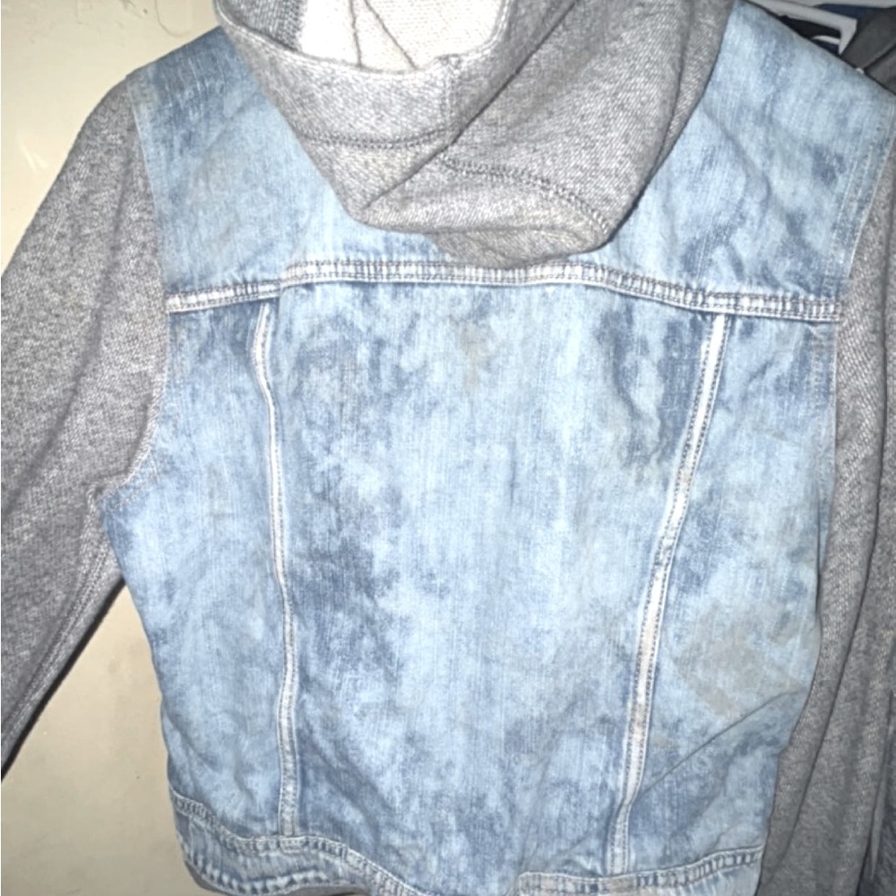 Demin hooded jacket